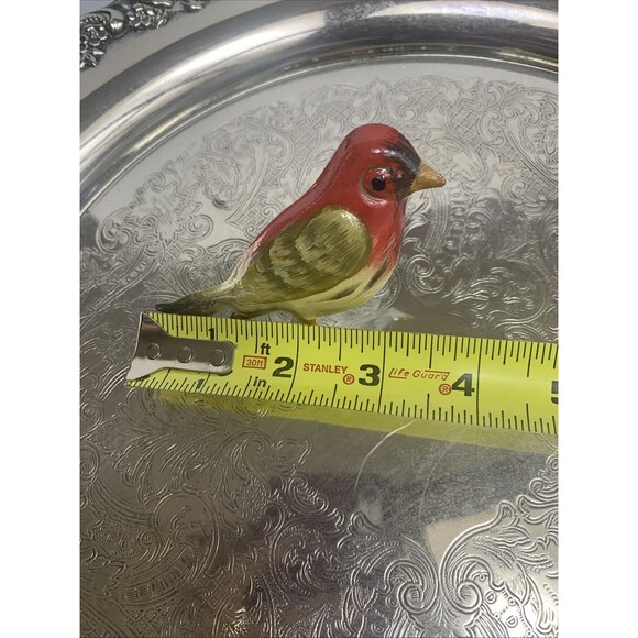 Pier 1 Metal Bird Napkin Ring Holders Multicolor Hand painted Lot Of 4 - Picture 5 of 6